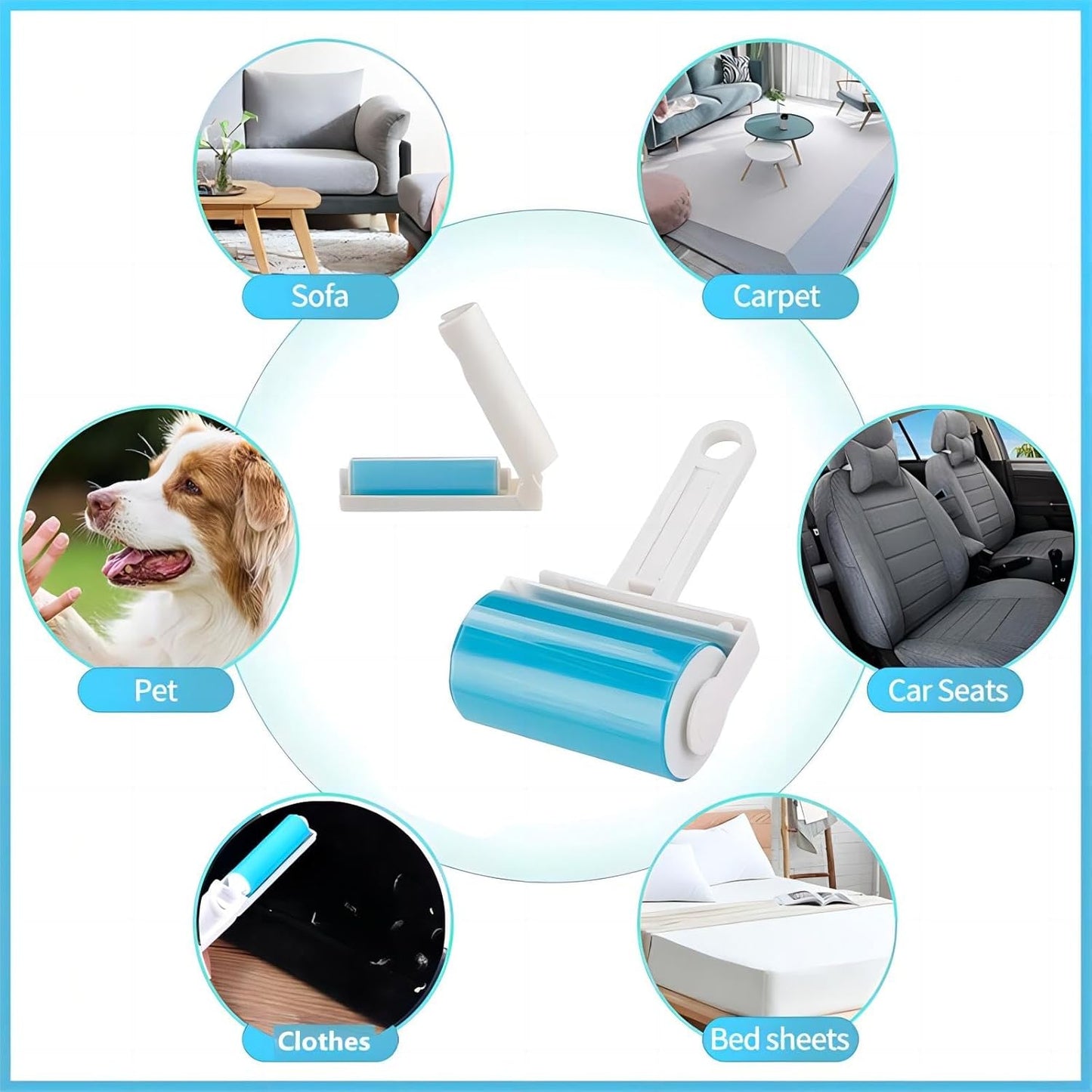 Pack 2 rodillos Quitapelos lavables